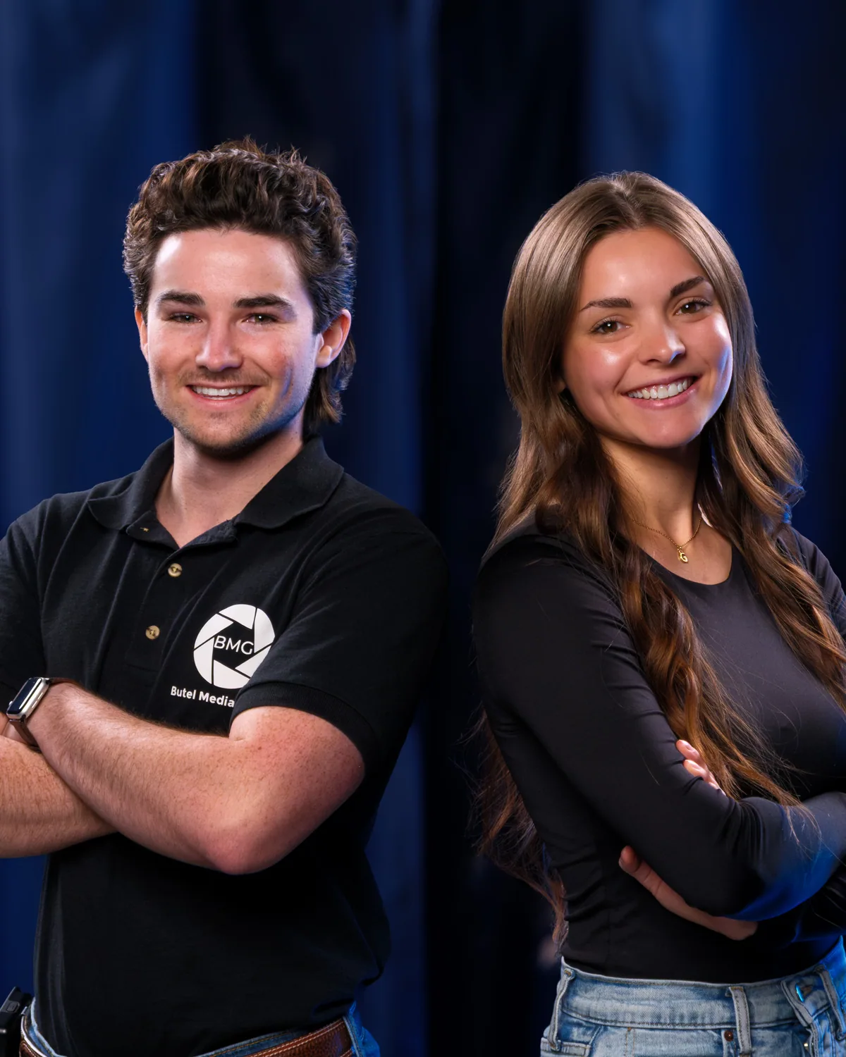 Gabriel Butel and Lucia Hass — the Butel Media Group team in Topeka
